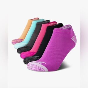 Avia Womens No Show Socks - 6 Pack Cushioned Stretch Moisture Wicking NWT